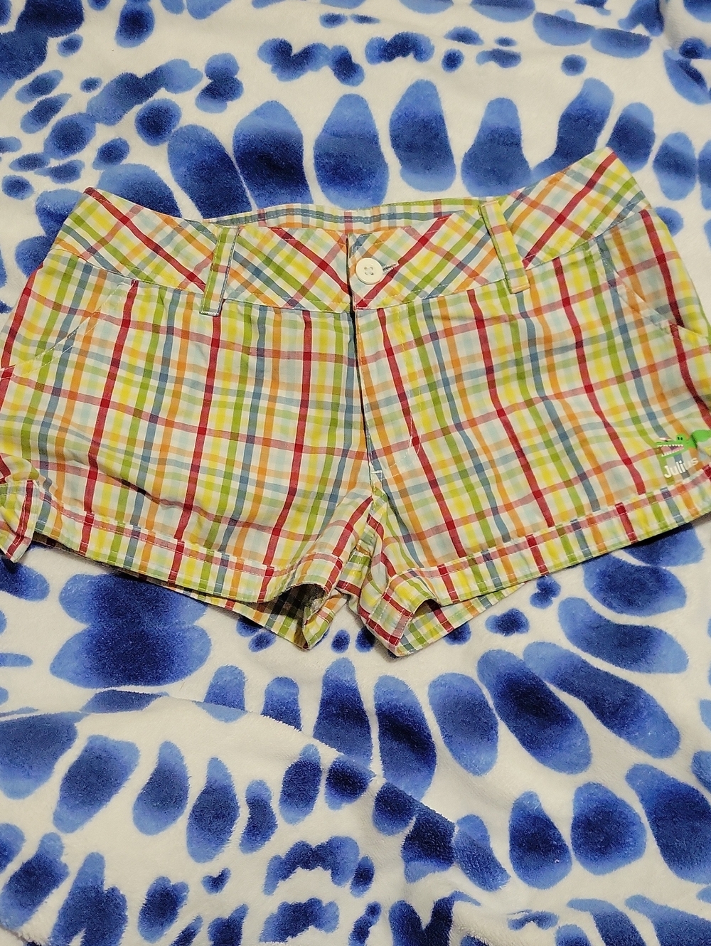 Paul Frank Y2K Women's 5 (27) Multi Color Plaid Shorts